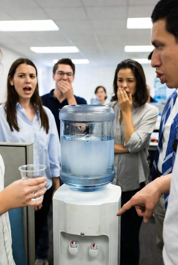 water dispensers in the office has the most contagious water jugs