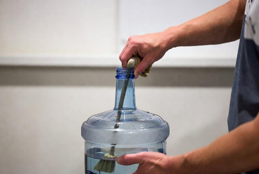 physically hard to clean 5 gallon water jug