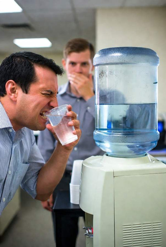water jug still smells in the office after cleaning it