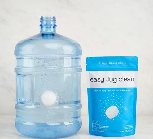 easy jug clean dissolving hard water deposits in 5 gallon water jugs to clean it
