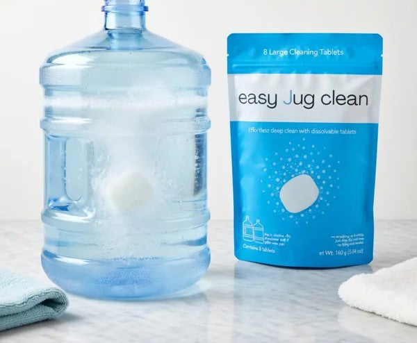 fizzing tablets cleaning 5 gallon water jugs effectively
