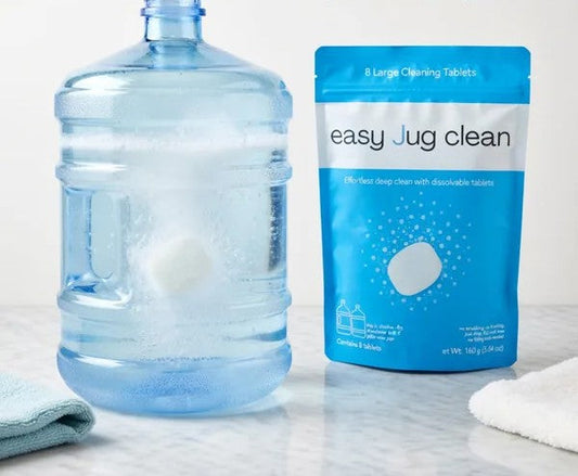 fizzing tablets cleaning 5 gallon water jugs effectively