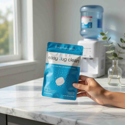cleaning tablets are the real option for 5 gallon water jugs