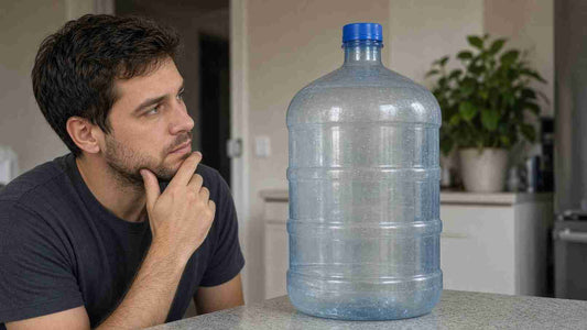 5 gallon water jug that looks clean but can still make you sick when not cleaned properly
