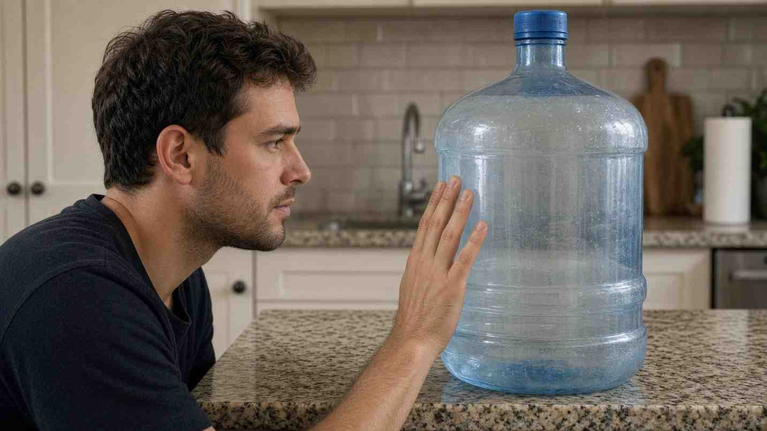 contaminated water jug looks clean from the outside