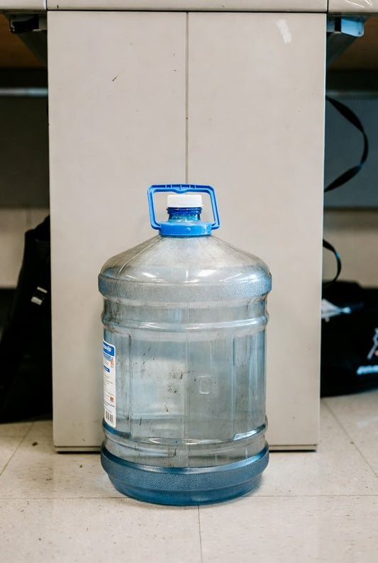 bacteria building up in dirty 5 gallon water jug