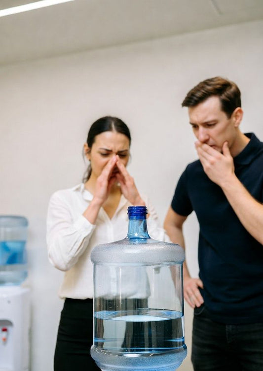 filthy 5 gallon water jug is hard to clean manually
