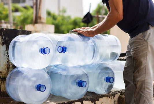 storing 5 gallon water jugs so bacteria doesn't build up in them