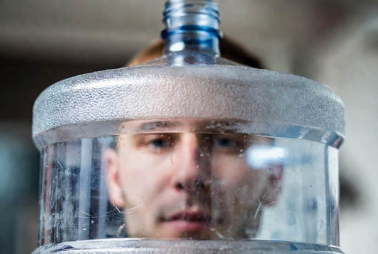 scratches in 5 gallon water jug create trap for bacteria