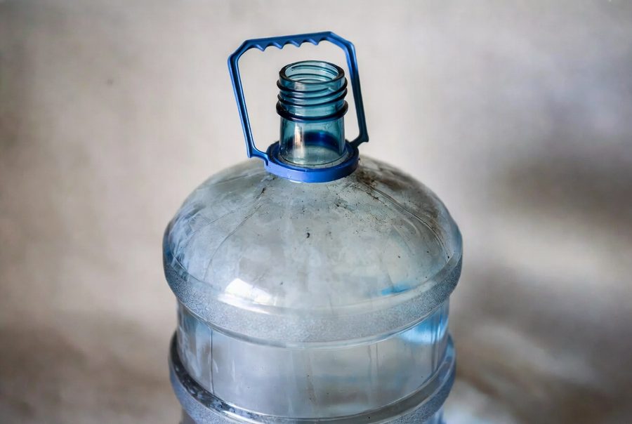 bacteria growing in water jug