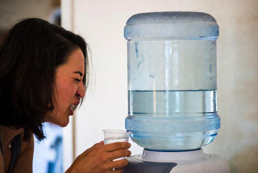 5 gallon water jug cooler is not clean and tastes bad