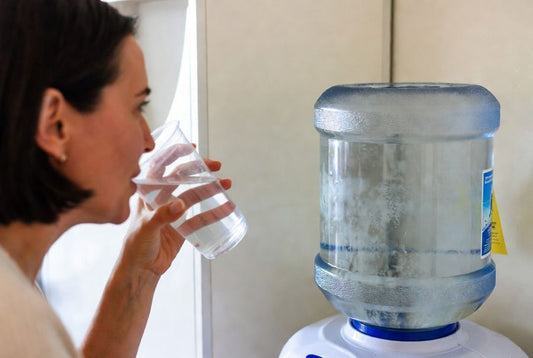water jug with biofilm or hard water needs to be cleaned before drinking from water jugs