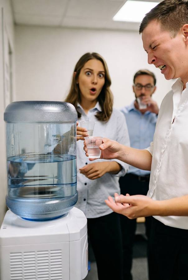 unnoticed dirty 5 gallon water jug  