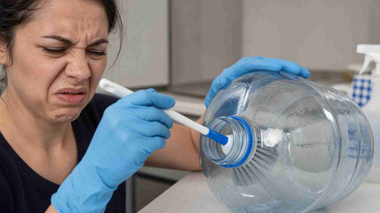 bottle brush spreading bacteria when used to clean 5 gallon water jug